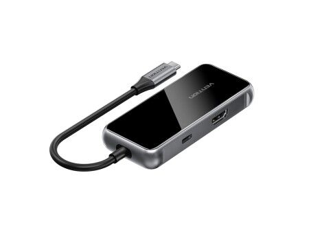 HUB USB Vention TFMHB Czarny/Srebrzysty
