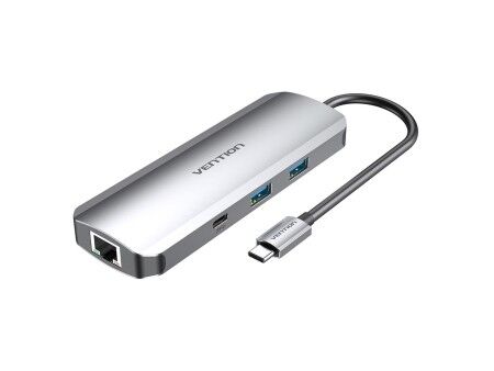 HUB USB Vention TOMHB 100 W Srebrzysty