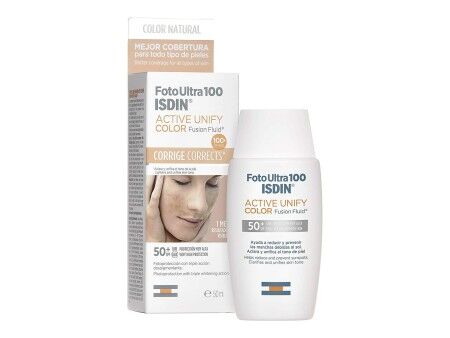 Ochrona przeciwsłoneczna z kolorem Isdin Spf 50 50 ml