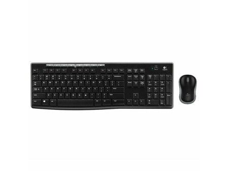 Klawiatura Logitech Wireless Combo MK270 Czarny Qwerty Hiszpańska