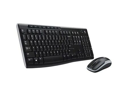 Klawiatura Logitech Wireless Combo MK270 Czarny Qwerty Hiszpańska