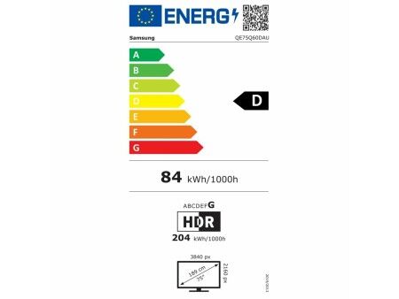 Smart TV Samsung QE75Q60DAUXXH 75" 4K Ultra HD LED HDR HDR10+ QLED