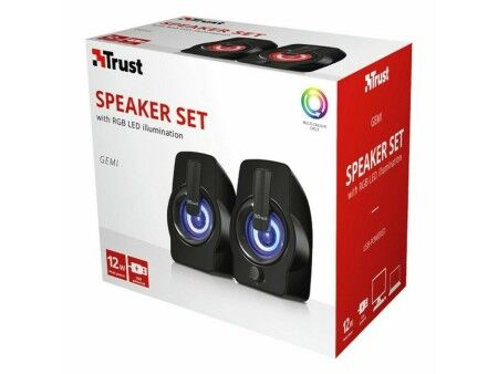 Głośniki Komputerowe Trust Gemi RGB Czarny 6 W 12 W