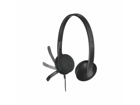 Słuchawki z Mikrofonem Logitech 981-000475 Czarny