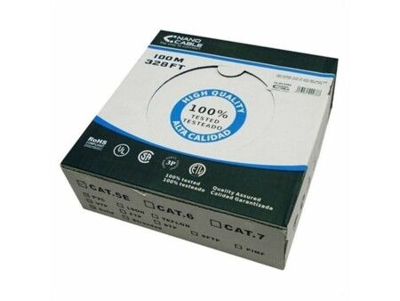Kabel RJ45 Kategoria 6 FTP Sztywny NANOCABLE 10.20.0902 100 m Szary 100 m