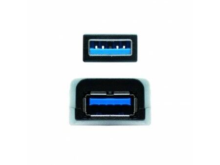 Kabel z rozgałęźnikiem USB NANOCABLE 10.01.0312 Czarny 10 m