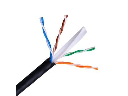 Kabel Sieciowy Sztywny UTP Kategoria 6 NANOCABLE 10.20.0504-EXT-BK Czarny 305 m
