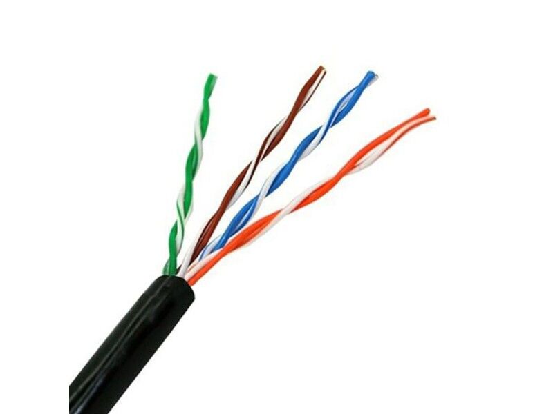 Kabel Sieciowy Sztywny UTP Kategoria 5e NANOCABLE 10.20.0304-EXT-BK 305 m Czarny 305 m