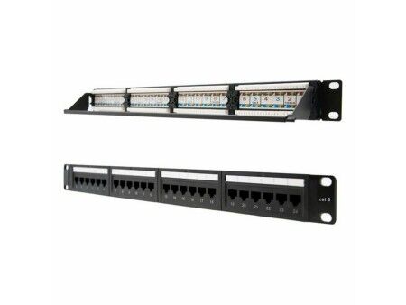 PatchPanel 24 Portów UTP Kategoria 6 NANOCABLE 10.21.3124 19" RJ45 Czarny