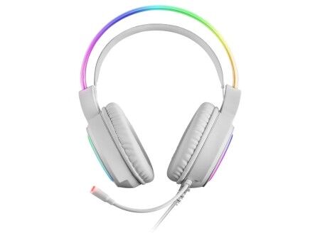 Słuchawki z Mikrofonem Gaming Mars Gaming MHRGBW Biały