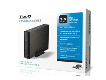 Obudowa zewnętrzna TooQ TQE-3520B HD 3.5" IDE / SATA III USB 2.0 Czarny 3,5"
