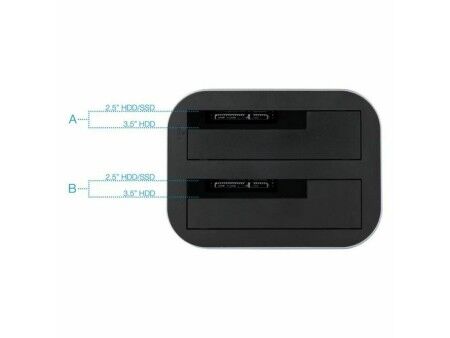 Stacja dokująca Dual TooQ TQDS-805G 2.5"-3.5" HDD/SSD SATA USB 3.0