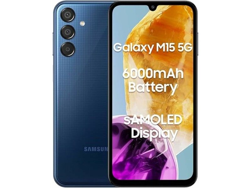 Smartfony Samsung Galaxy M15 6,5" Octa Core 4 GB RAM 128 GB Niebieski