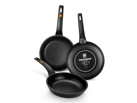 Patelnia Wok BRA Sartén Efficient Czarny Aluminium Ø 24 cm