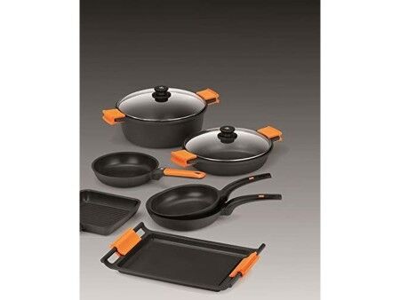 Patelnia Wok BRA Sartén Efficient Czarny Aluminium Ø 24 cm