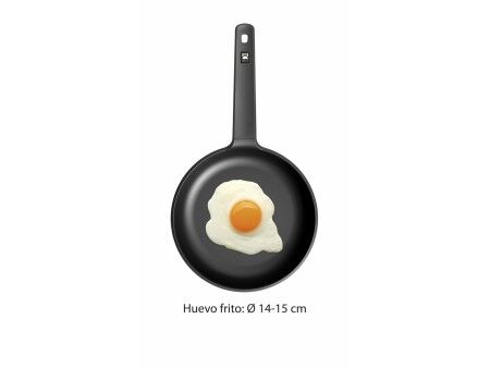 Patelnia Wok BRA Sartén Efficient Czarny Aluminium Ø 24 cm