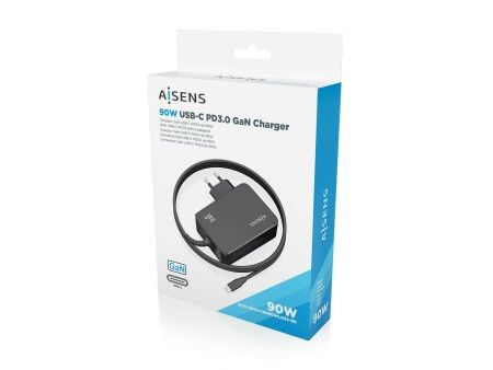 Ładowarka Ścienna Aisens ASCH-1PD90WL034-BK Czarny 90 W (1 Sztuk)