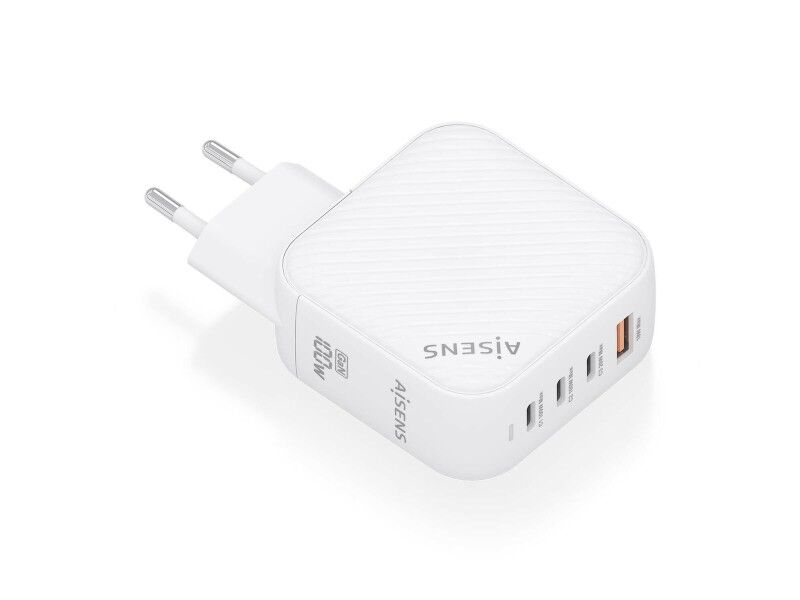 Ładowarka Ścienna Aisens ASCH-100W4P028-W Biały 100 W (1 Sztuk)