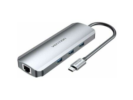 HUB USB Vention TOLHB 100 W Srebrzysty