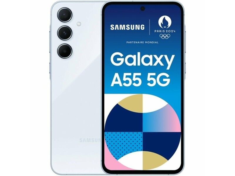 Smartfony Samsung Galaxy A55 6,6" Octa Core 8 GB RAM 128 GB Niebieski