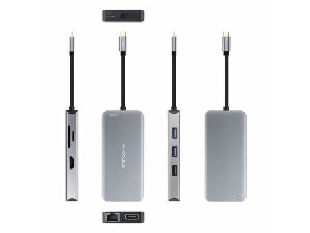 HUB USB NANOCABLE 10.16.1009 Szary (1 Sztuk)
