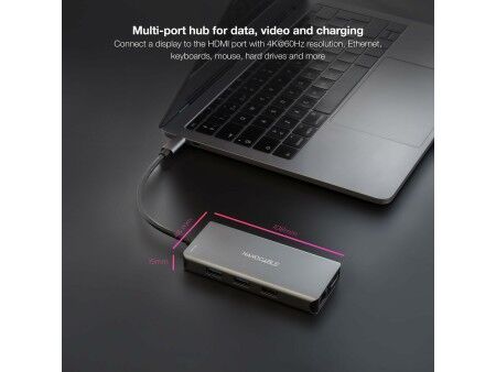 HUB USB NANOCABLE 10.16.1009 Szary (1 Sztuk)