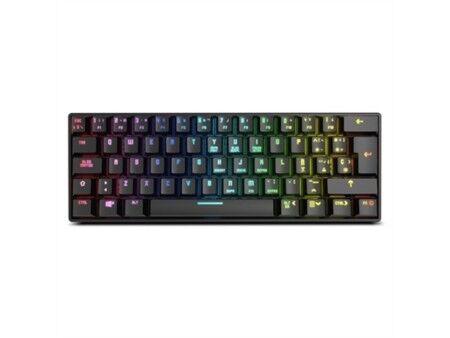 Klawiatura do Gier/ OR: Klawiatura Gamingowa Krom Kluster Czarny Qwerty Hiszpańska