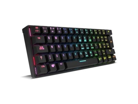 Klawiatura do Gier/ OR: Klawiatura Gamingowa Krom Kluster Czarny Qwerty Hiszpańska
