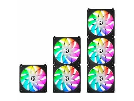 Wentylator do Obudowy Nox Easy Link Ø 12 cm (3 Sztuk)
