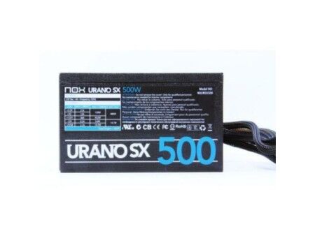 Zasilanie Nox Urano SX ATX 500 W CE & RoHS, FCC