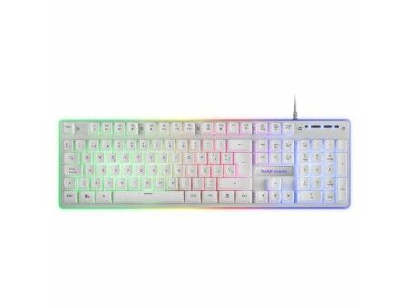 Klawiatura i myszka Gaming Mars Gaming MCPXWES Biały Qwerty Hiszpańska QWERTY LED RGB
