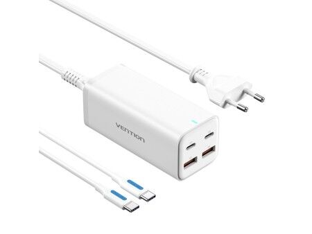 Ładowarka Ścienna Vention FBSWG-EU 100 W Biały (1 Sztuk)