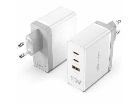 Ładowarka Ścienna Vention FEGW0-EU Biały 100 W (1 Sztuk)