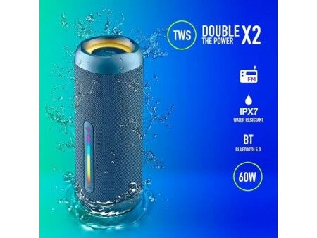 Głośnik Bluetooth Przenośny NGS ROLLERFURIA3BLUE Niebieski 60 W
