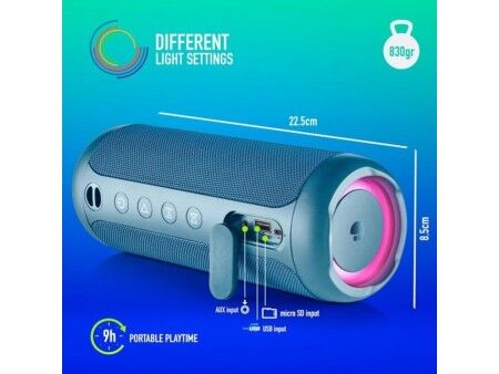 Głośnik Bluetooth Przenośny NGS ROLLERFURIA3BLUE Niebieski 60 W