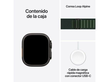 Smartwatch Apple Watch Ultra 2 MX4R3TY/A Czarny Kolor Zielony 49 mm