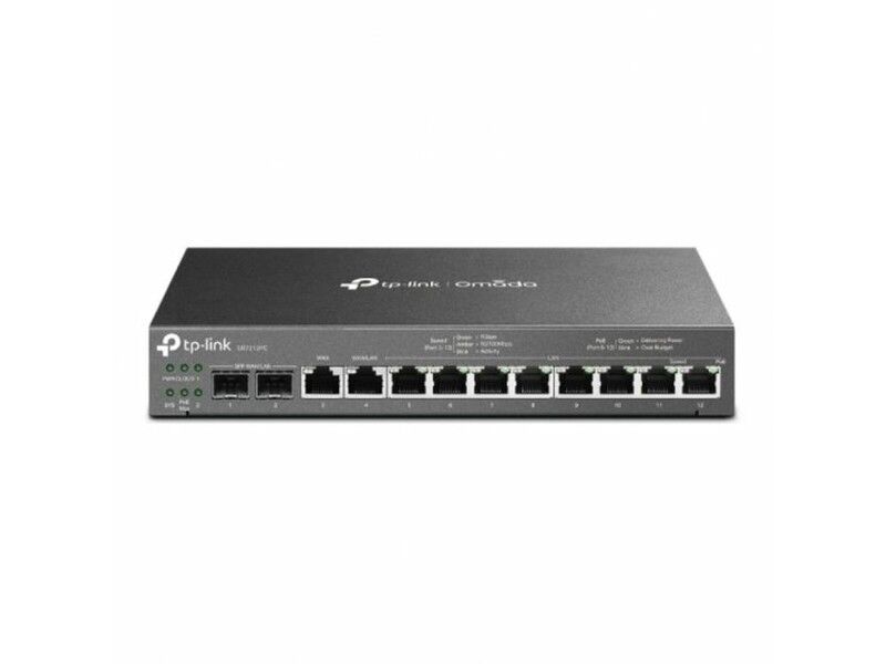 Router TP-Link ER7212PC Czarny RJ45 Ethernet LAN PoE x 1 SFP 10/100/1000 Mbps