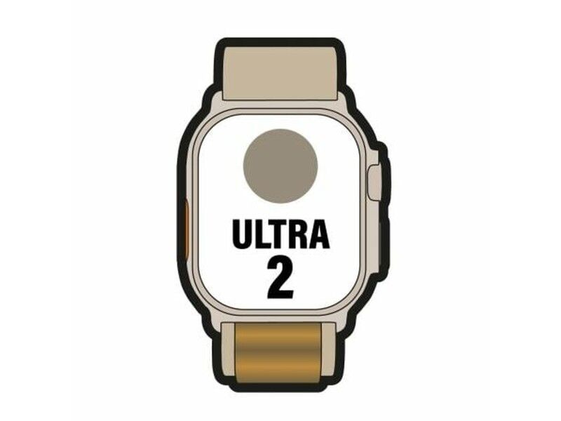 Zegarek Męski Apple MX4E3TY/A Tytan 49 mm