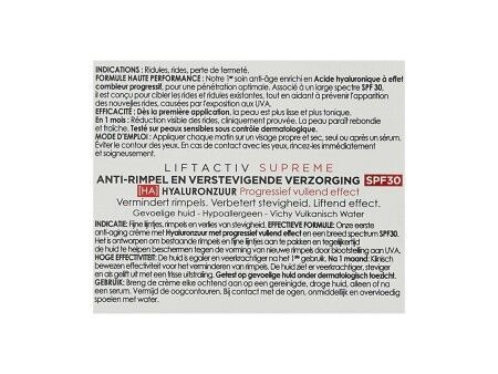 Krem Przeciwstarzeniowy na Dzień Vichy LiftActiv Suprème SPF 30 (50 ml)
