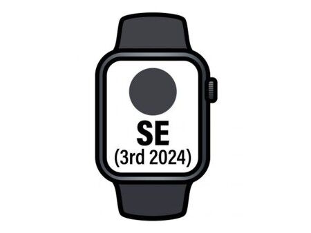 Zegarek Męski Apple MXGL3QL/A Czarny Ø 44 mm