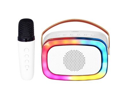 Głośnik z Mikrofonem Karaoke Trevi Trevi XR 8A01 MINI PARTY Biały