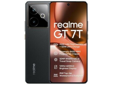 Smartfony Realme GT 7T 6,8" 12 GB RAM 256 GB Czarny