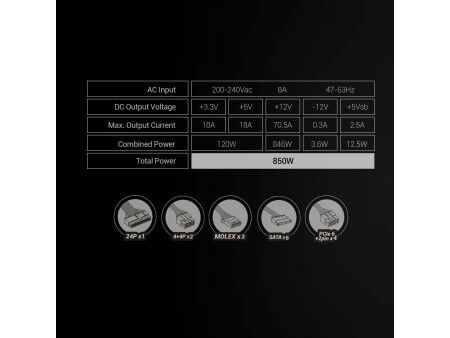 Zasilanie Mars Gaming MPB850SI ATX 80 Plus Bronze 850 W