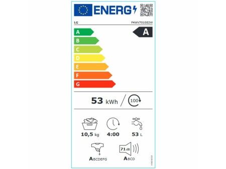 Pralka LG F4WV7010S2W Biały 1400 rpm 10,5 kg