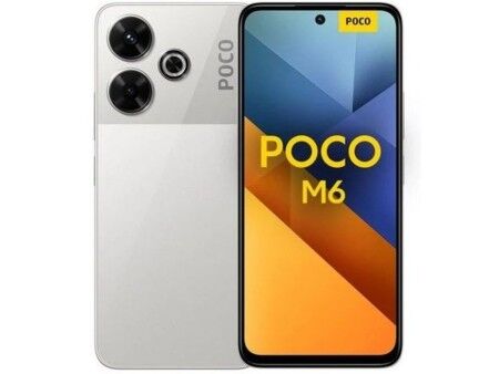 Smartfony Xiaomi Poco M6 Octa Core 6 GB RAM 128 GB Srebrzysty 6,79"