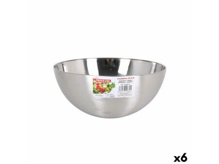 Miska do Sałatki Quttin   Srebrzysty Ø 29,5 cm Stal (6 Sztuk)