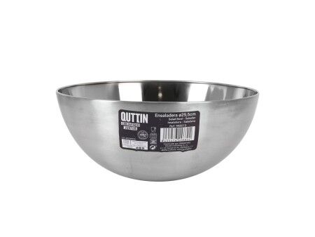 Miska do Sałatki Quttin   Srebrzysty Ø 29,5 cm Stal (6 Sztuk)