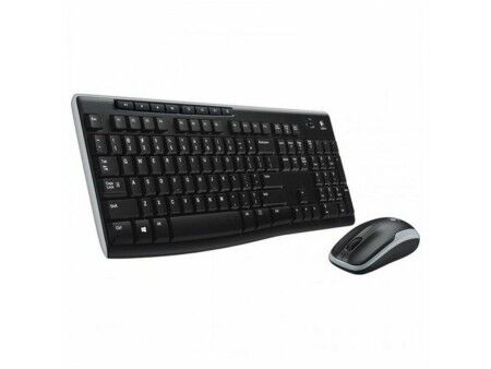 Klawiatura Bezprzewodowa i Myszka Logitech 920-004513 Czarny Qwerty Hiszpańska QWERTY