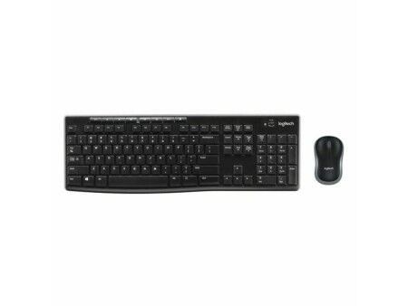 Klawiatura Bezprzewodowa i Myszka Logitech 920-004513 Czarny Qwerty Hiszpańska QWERTY