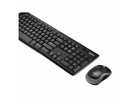 Klawiatura Bezprzewodowa i Myszka Logitech 920-004513 Czarny Qwerty Hiszpańska QWERTY
